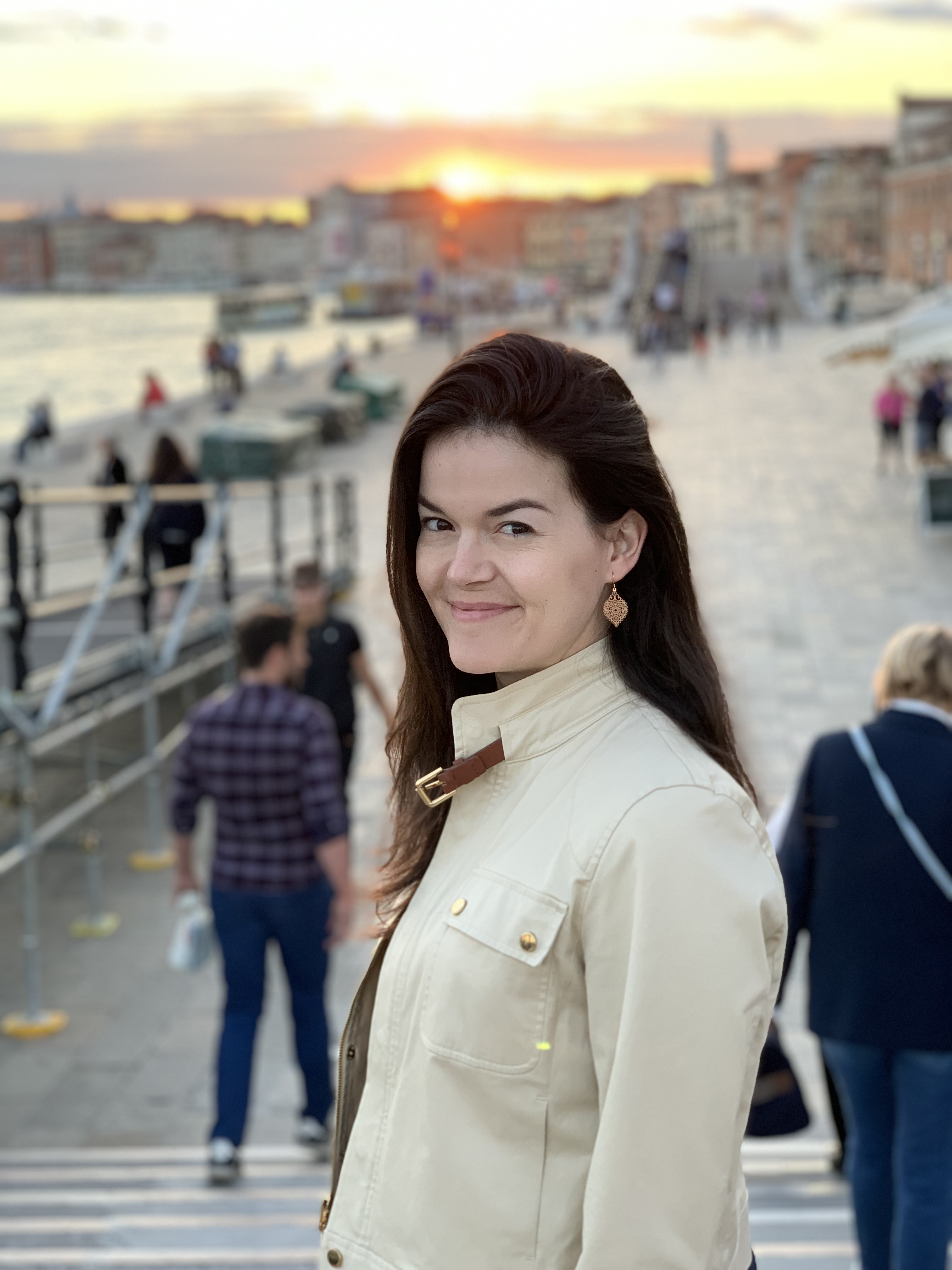 me posing for a picture in Venice